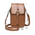 thumbnail image 2 of Bolso Para Mujer Cartera Bandolera De Moda Para Celular Marrón, 2 of 4