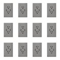 thumbnail image 1 of Placa Con 2 Contactos Y 2 Entradas USB Lucek FlatPack 12 plateado, 1 of 4