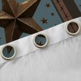 thumbnail image 5 of Homewish Steel Blue Texas Stars Black Out Curtains, Bohemian Western Fashion Curtains Pack of 2 (42x63 Each), Rustic Farmhouse Bedroom Curtains, Window Curtains Decor, 5 of 7