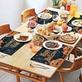 thumbnail image 4 of Happy Halloween Horror Pumpkin Bat Placemats Set of 4 Farmhouse Spooky Halloween Place Mat Washable Anti-Skid Table Mats for Wedding Restaurant & Camping, 4 of 6