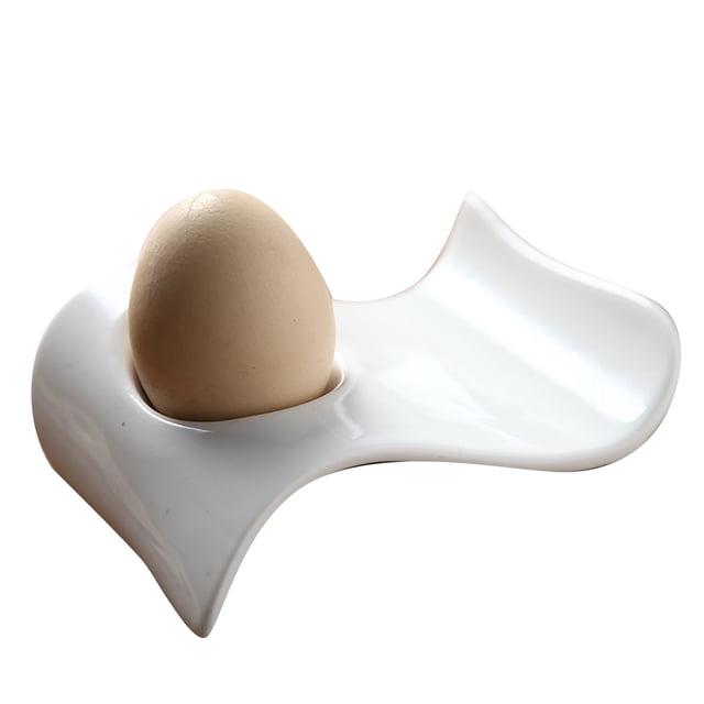 Juego de hueveras y soportes únicos para desayunos con huevos pasados por agua, perfectos para niños y adultos