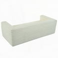 thumbnail image 3 of [Modern 89" Corduroy 3-Seat Sofa with Squared Arm - Luxury Soft for Living Room], 3 of 13