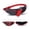 Red, variant on Hiroekza Running Belt with Water Bottle Sports Pack Waist Bag for Men & Women - Nylon Multifunctional Zipper Belt for Running Hiking Climbing - Adjustable Reflective Fitness Gear Accessories Red