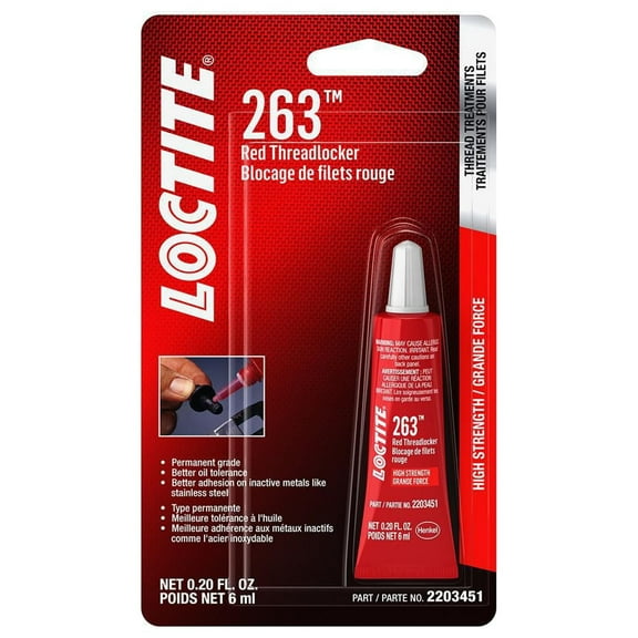 Loctite 2203451, Acrylic, Multicolor Threadlocker Industrial Sealant, 0.03 lb 6 ml
