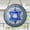 Size 3.54 inch, variant on New Jewish Star of David Suncatcher, Hanukkah Stained Glass Window Hanging, Jewish Festival Home Decor, Menorah Art Ornament, Hebrew Gift