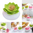 thumbnail image 2 of 2pcs Lotus Cotton Swab Holder, Toothpicks Can, 2 of 5