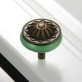 thumbnail image 2 of Ceramics Cabinet Pull Knobs handle for door for Closet Cupboard Wardrobe Drawer Green, 2 of 2