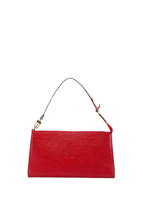 Pre-Owned Louis Vuitton Epi Pochette Accessory Pouch Handbag M52947 Castilian Red... (Good)