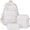 White, variant on Clearance!Polka Dot Backpack Set 3Pcs Cute Daypack Kawaii Nylon Backpacks for Travel Daily Use Black