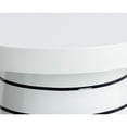 thumbnail image 2 of Brant House Porcini Concrete End Table - Large - White / Stripes, 2 of 3