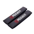 thumbnail image 4 of Par de fundas para cinturón de seguridad de fibra de carbono de Peugeot, almohadillas para el hombro con logotipo de Peugeot en color negro., 4 of 4
