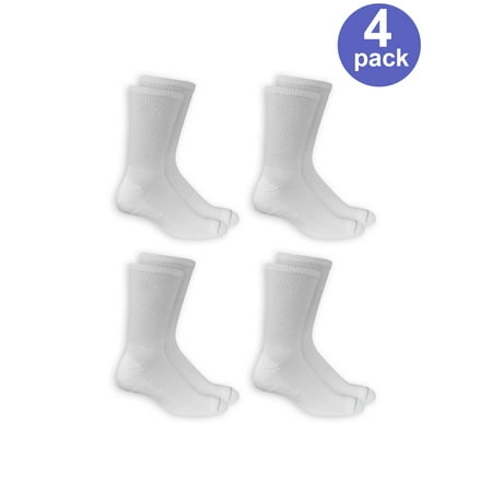 Men's Diabetic and Circulatory Crew Socks 4-Pack