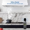 thumbnail image 6 of 30 inch Built-in/Insert Range Hoods,600 CFM Ducted/Ductless Stainless Steel Kitchen Vent Hood with 3 Speed Gesture Sensing&Touch Control Panel, 6 of 9