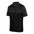 thumbnail image 2 of Augusta Shadow Tonal Heather Polo 5412 Black S, 2 of 3
