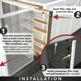 thumbnail image 4 of Rev-A-Shelf 432-BF-6C 6in Cabinet Base Filler Pullout Organizer Spice Rack, 4 of 12