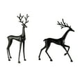 thumbnail image 7 of European-Style Black Metal Reindeer Statue Decorative Sculpture for Christmas Mantle, Entryway, Tabletop, Modern Holiday Decor for Home, Office, or Event Spaces, 7 of 7