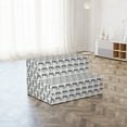 thumbnail image 4 of Zebra Foldable Mattress, Continuing Striped Animal Art, 74.8" x 35.4", Eggshell Taupe Grey, by Ambesonne, 4 of 6