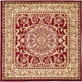 thumbnail image 1 of Unique Loom Versailles Medallion Floral Rug 4' x 4' Square Burgundy/Ivory, 1 of 1