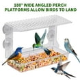 thumbnail image 5 of Window Bird Feeders With Strong Suction Cups,Acrylic Clear Birdhouse and Wild Birdfeeder for Window Viewing Box,Glass Bird Houses for Viewing Inside,Outdoors,Gifts for Cat, 5 of 14