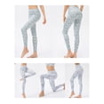 thumbnail image 3 of Pantalones de mujer Las polainas deportivas de las mujeres imprimieron la ropa deportiva apretada pa CACAGOO Pantalones de mujer, 3 of 7