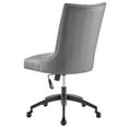 thumbnail image 6 of Computer Work Desk Tufted Chair, Faux Vegan Leather, Black Grey Gray, Modern Contemporary Urban Design, Home Business Office Furniture, 6 of 9