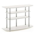 thumbnail image 2 of Furinno Frans Turn-N-Tube 4-Tier TV Stand for TV up to 46, White Oak, 2 of 6