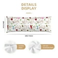 thumbnail image 2 of Body Pillow Cover - Soft Body Pillow Pillowcase, Cute Funny Goat Cartoon Flower Breathable Long Body Pillow Case Cover with Invisible Zipper 20x60in, 2 of 5