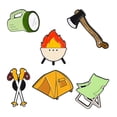 thumbnail image 3 of Juego de 6 uds de Broches de Pin esmaltados jinwen con tema de acampada, 3 of 8