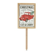 Holiday Time Christmas Truck Yard Stake Sign, 26"