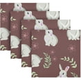 thumbnail image 5 of GZHJMY Rabbit Cloth Napkins Set of 1, Reusable Washable Polyester Dinner Napkins for Family, Restaurant, Wedding, Party Decor 20 x 20 Inch, 5 of 7
