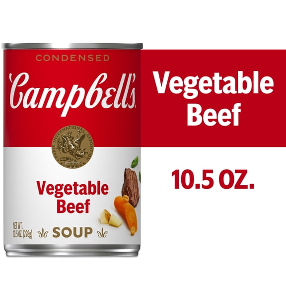 Campbell's Condensed Vegetable Beef Soup, 10.5 oz Can