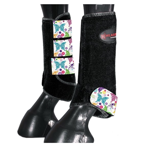 HILASON L M S Horse Front Leg Sport Boots| Printed Sport Boots| Horse Boots