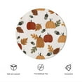 thumbnail image 3 of Eveokoki Fall Round Tablecloth,Harvest Tablecloth 60 inch,Pumpkins And Leaves Indoor or Outdoor Holiday Table Harvest Fall Decorations for Home,Dinner, 3 of 5