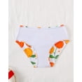 thumbnail image 6 of Kucnuzki 4T Toddler Girls Swimsuit Set 5T Girl Summer Bathing Suit Drawstring Top Bottoms 2pcs Bikini Set Beach Breathable Tankini Set Swimwear Orange, 6 of 10