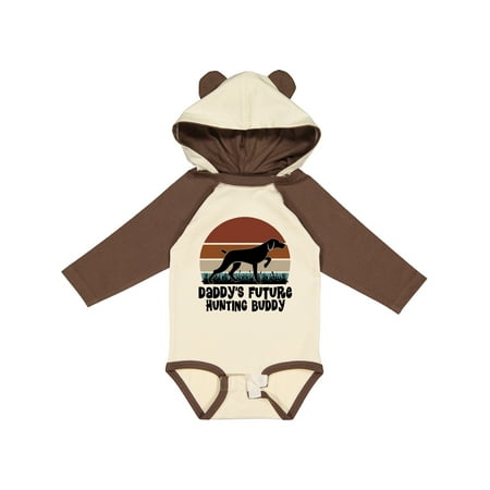

Inktastic Daddys Future Hunting Buddy Gift Baby Boy or Baby Girl Long Sleeve Bodysuit