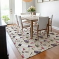 thumbnail image 6 of Addison Rugs Mayfield Washable Kitchen Grapes / Wine Ivory Rectangle Rug, 10' x 14', 6 of 6