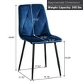 thumbnail image 2 of KATBOC Velvet Dining Chair Set of 4,Blue, 2 of 6