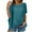Blue, variant on womens summer tops Womens Summer Short Sleeve Tops High Low Loose Casual Basic T-Shirt White L(L)