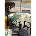 thumbnail image 5 of Outdoor Tablecloths with Umbrella Hole & Zipper, Boho Tropical 60x60 Inch Square Tablecloths, Summer Palm Leaves Botanical Beige Waterproof Table Cloth, Patio/Pool/Picnic Table Covers, 5 of 8
