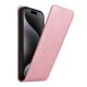 thumbnail image 2 of For iPhone 15 Pro Case with Card Slot Magnetic Vertical Flip Leather Phone Cover - Orange, 2 of 5