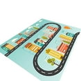 thumbnail image 2 of JilgTeok 3 Packs Children Carpet Playmat Rug Parking Lot Climbing Mat Game Road Mat for Early Childhood Kindergarten Educational Road Traffic Play Mat 40*60cm for Bedroom Play Room Game Safe Area, 2 of 5