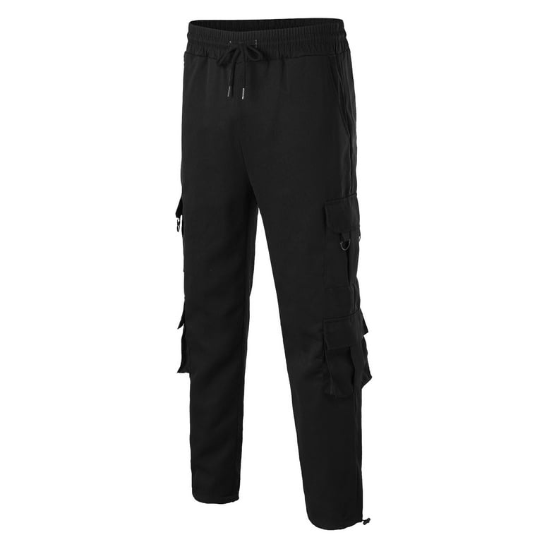 Aayomet Sweatpants For Men Jogger Men's Lined Pants Tapered Sweatpants  Water Resistant Running Pants Slim Zip Pocket Cold Weather,Gray XXL