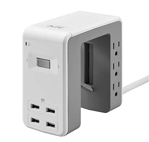 Details about   Multi Wall Outlet Adapter Surge Protector 1680 Joules With 4-USB Ports Charger, 