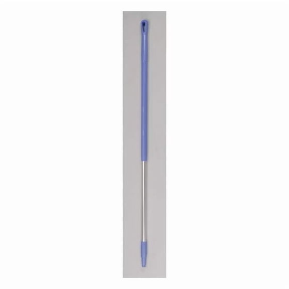 Vikan 59" Color Coded Handle, 1 1/4 in Dia, Purple, Aluminum 29378