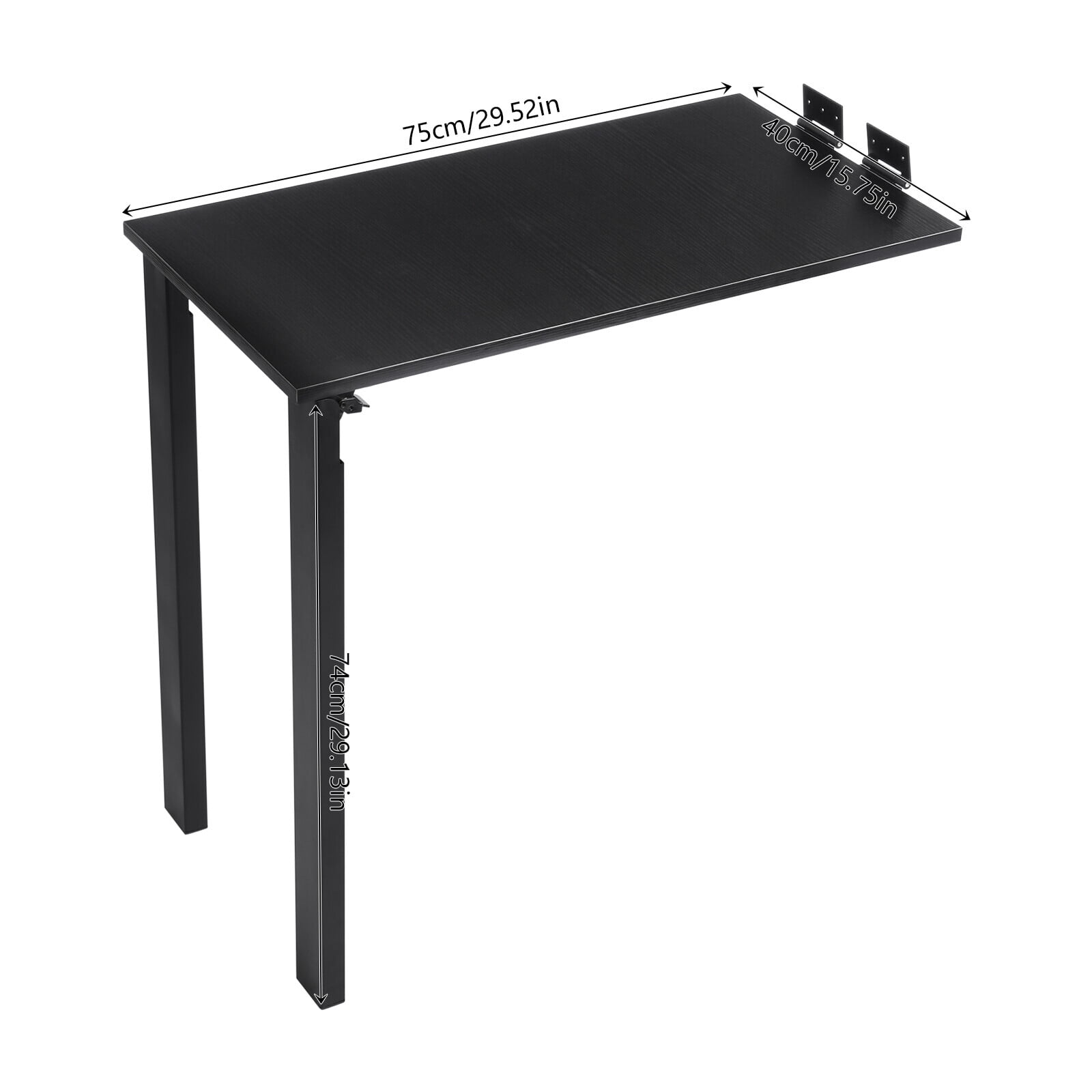 Wall Mounted Floating Folding Table Laptop Desk Home Office 29.52*15.75*29.1 in For Dining Rooms, Bedrooms, Living Rooms