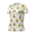 thumbnail image 2 of Naloa Lovely Avocado Print T-Shirts Short Sleeve V Neck Tees for Women Fashion Tops Trendy Lightweight Soft Casual Summer Outfits Clothes, 2 of 5