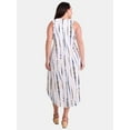 thumbnail image 3 of Terra & Sky Women's Plus Size Cotton Tie-Dye Tank Dress, Sizes 0X-5X, 3 of 4