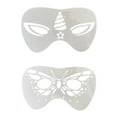 thumbnail image 2 of Plantillas de Pintura Facial para Fiesta de Cumpleaños, Suministros Ligeros para Fiestas DIY, Pintura Reutilizable, Patrón Múltiple Suave , Mariposa Irregular, 2 of 4