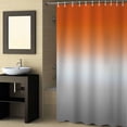 thumbnail image 2 of Fabric Shower Curtain, Abstract Orange and Grey Gradient Shower Curtains with 12 Hooks Waterproof Machine Washable Bath Curtains for Bathroom, 36 x 78in, 2 of 6