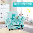 thumbnail image 6 of Resenkos Kids Single Sofa with Cute Patterns Ergonomic Backrest and Armrests-Blue, Kids Chairs for Kids, 6 of 7